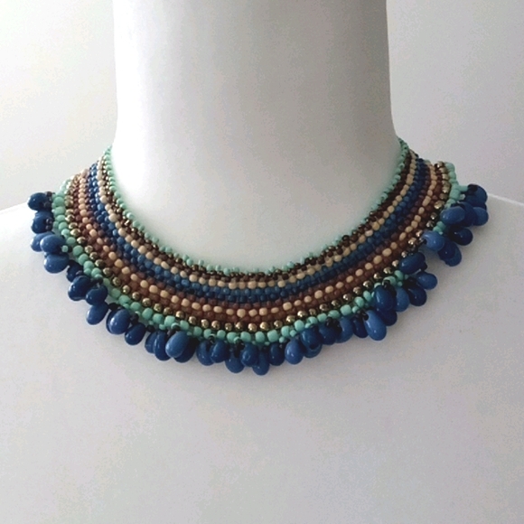Jewelry Seed Bead Collar Necklace Poshmark